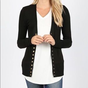 ♥️   SNAP BUTTON SWEATER CARDIGAN